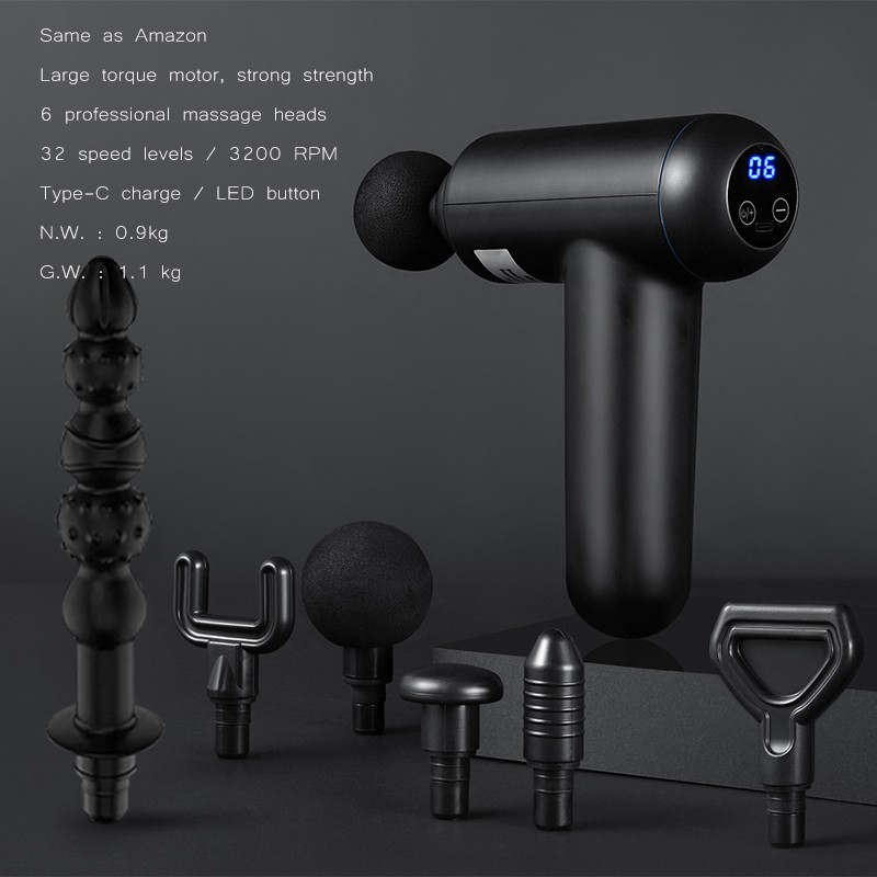 32 Speed ​​Level Electric Massage Gun Body Massager Back Neck Leg Shoulder Muscle Massager Percussion Massager