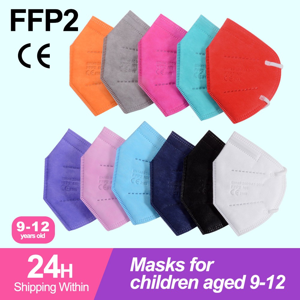 FFP2 Baby Mask 5 Capas KN95 Respirator Filter Reusable ffp2 Baby Mask CE Approved FPP2 Baby Mouth Mask Face Mask