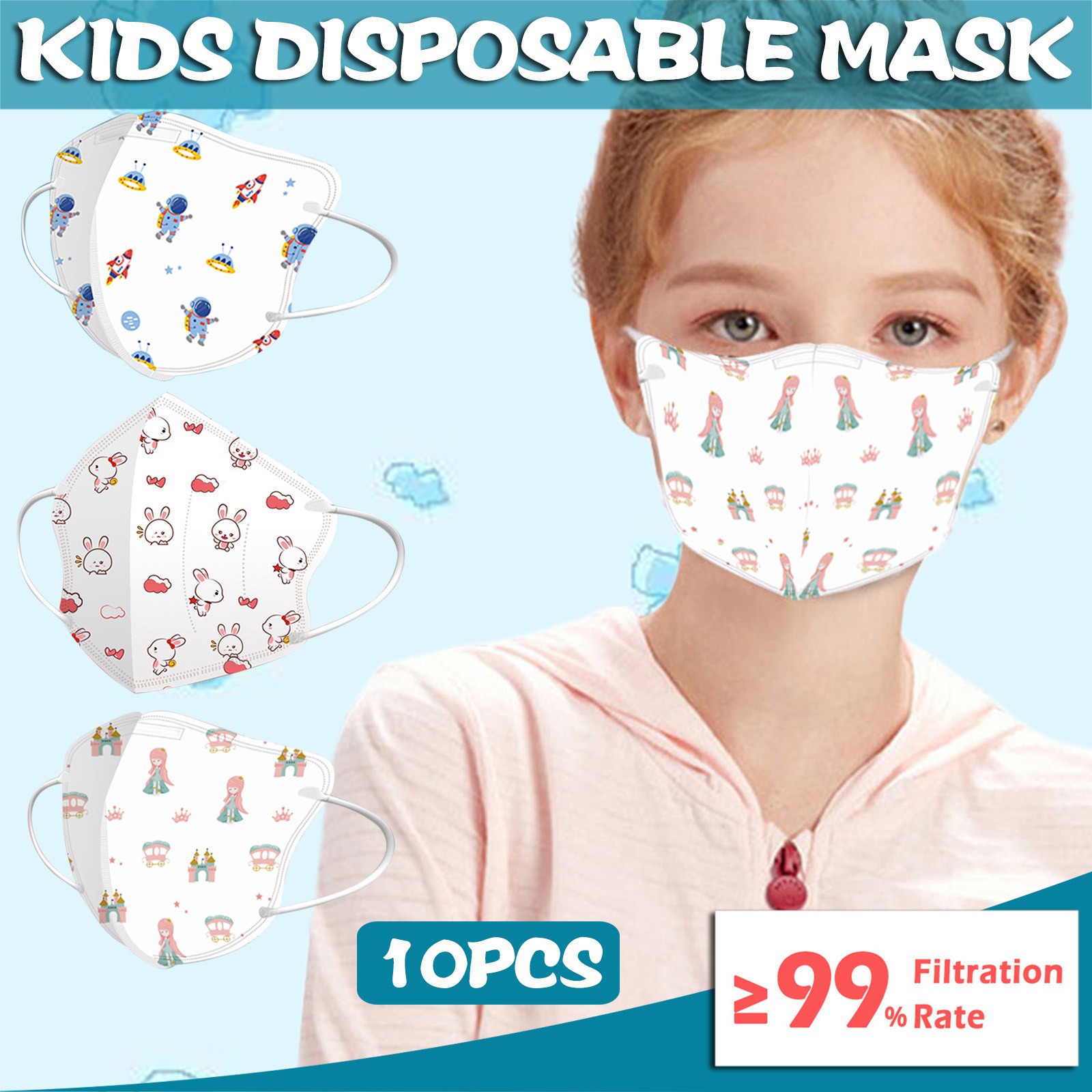 kn95 masks children n95 breathing mascara cute animal cartoon printed mascarilla fpp2 homology ada boys girls kids kn95 mask CE