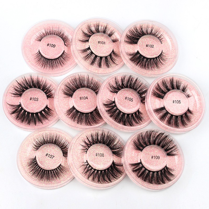 Wholesale Eyelashes 4/20/50/100pcs 3D Mink Lashes Natural False Eyelashes Reusable Messy False Eyelashes In Bulk Cilios Makeup