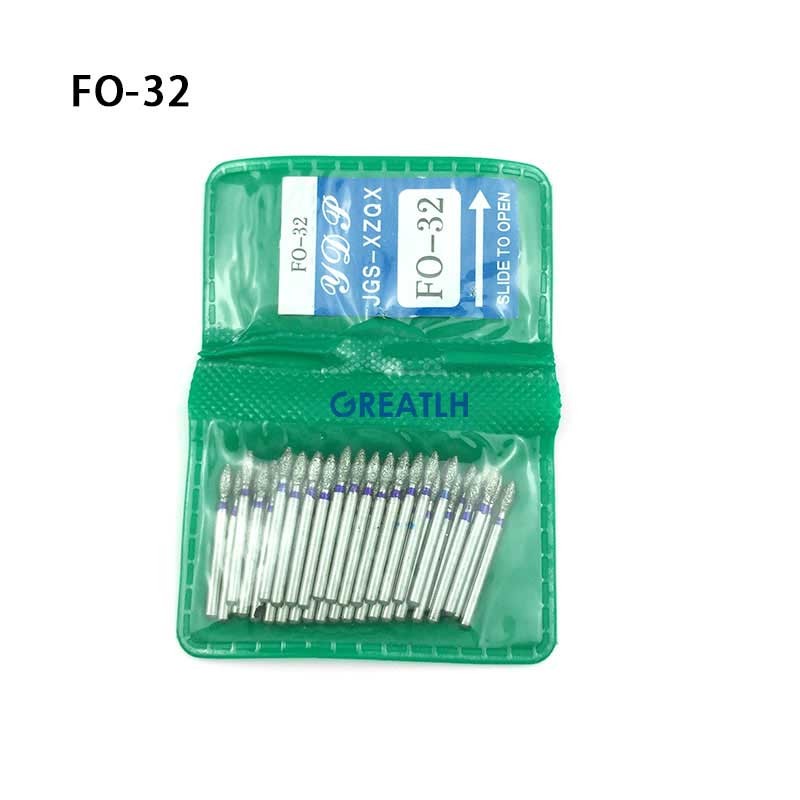 FG Diamond dental burs, high speed, for polishing and smoothing teeth