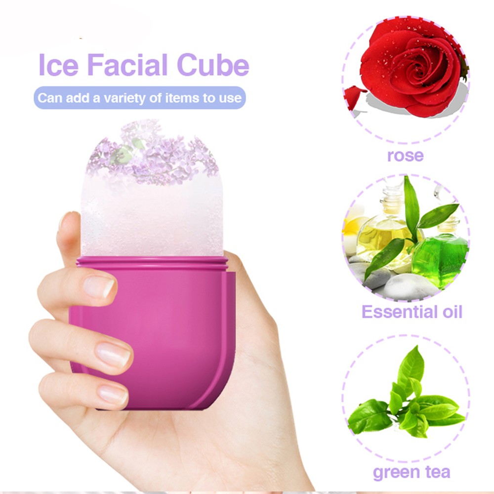 Skin Care Beauty Lifting Contouring Tool Silicone Ice Cube Trays Globe Snowballs Face Massager Facial Roller Reduce Acne