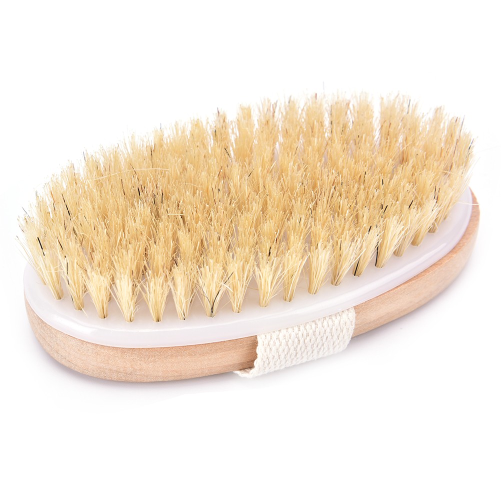 1pc Wet Dry Skin Natural Body Bristle Soft Brush Spa Bath Brush Massager Home Shop Worldwide