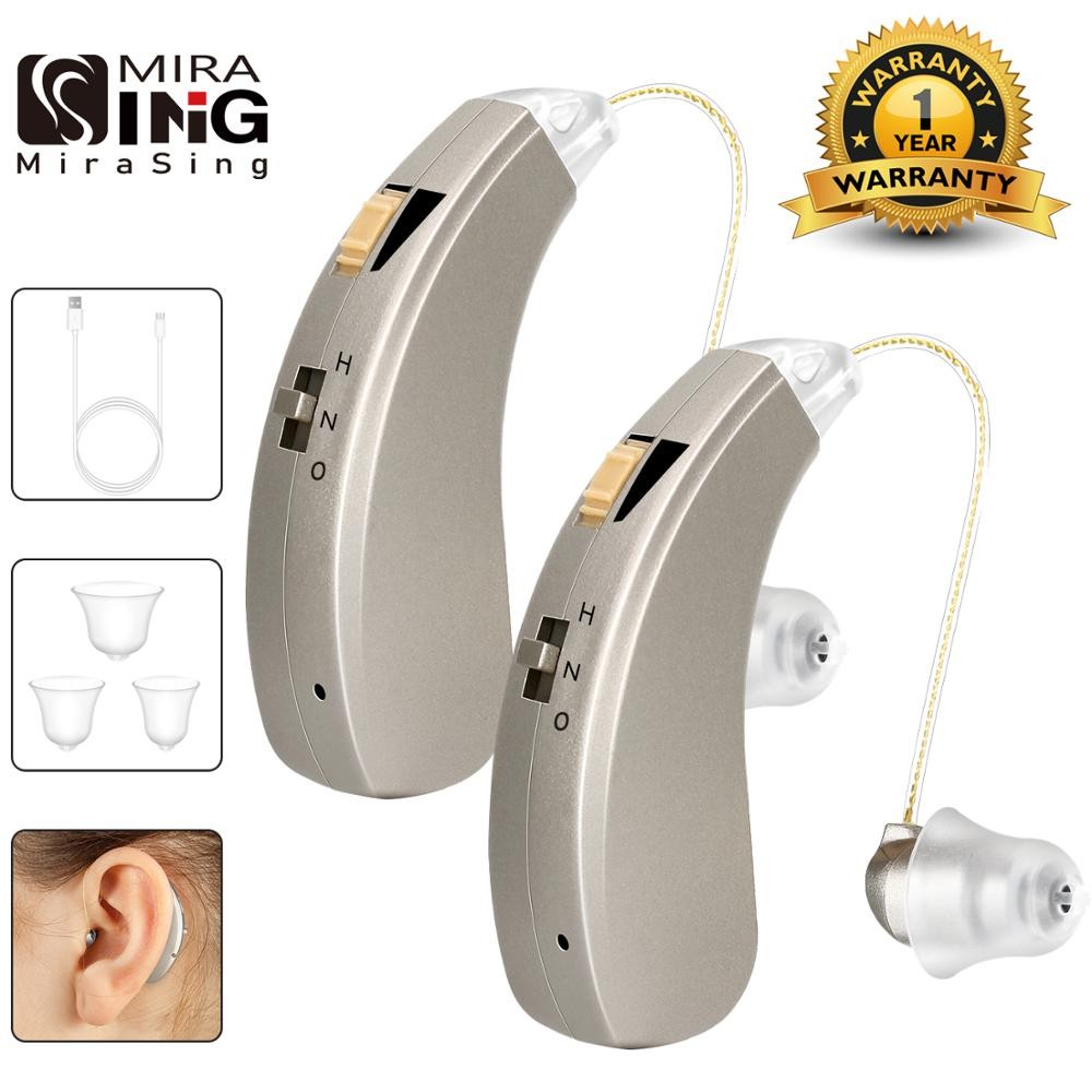 Rechargeable Hearing Aid Mini Wireless Speaker Best Ear Aids for Elderly Moderate to Severe Loss Drop Shipping