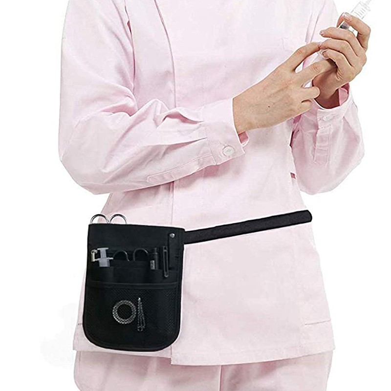 Men Women Nurse Fanny Pack Purse Nursing Belt Organizer Waist Bag Nurse Scissors Care Kit Tool Storage Box Shoulder Chest Bag