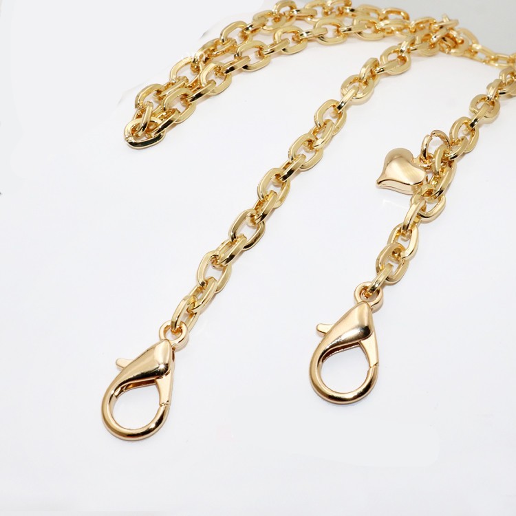 O Shape Aluminum Chain Belt Gold Metal Chain 0.6cm For Designer Handbag Bag Purse Replacement Hardware Accessories 6mm