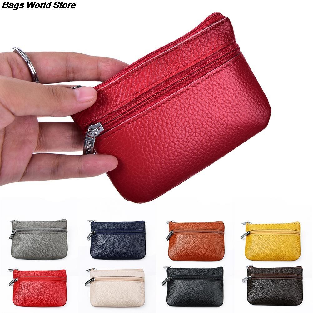 1pc Coin Pouch Wallet PU Leather Car Key Wallets Women Keys Organizer Key Holder Housekeeper Men Keychain Zipper Key Pouch Bag