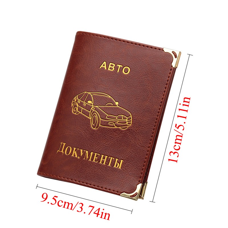 Car Driving Document Credit Card Holder Cover Russian Driver's License Holder Wallet Business ID Pass Certificate Folder 2022 NEW