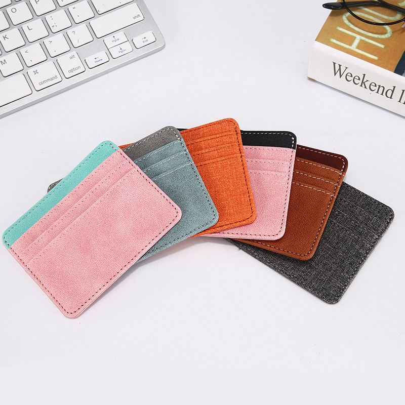 PU thin card holder multi-purpose female student card holder bank card holder credit card holder portable holder