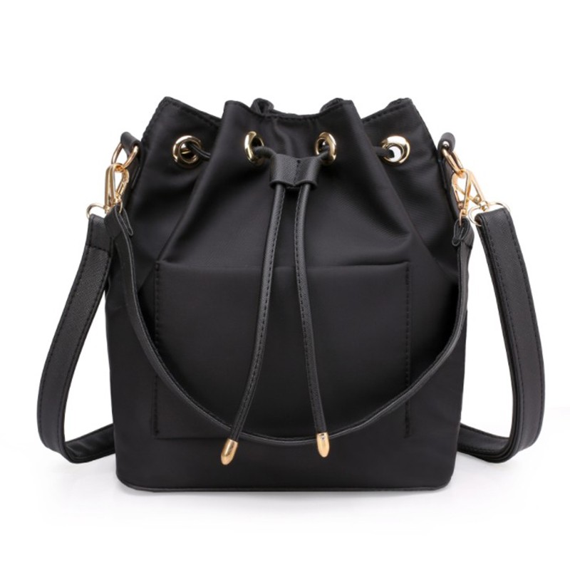 Women Detachable PU Leather Bag Strap DIY Replacement Bucket Bag Drawstring Rope Backpack Beam Pocket Purse Accessories 4 Colors