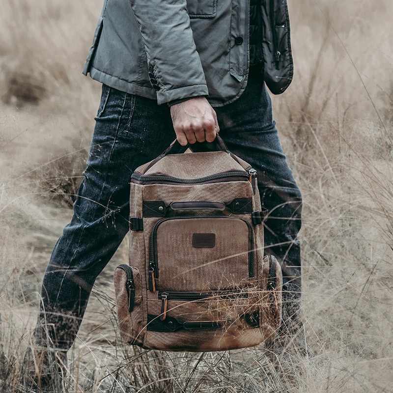 Dropshipping men's rustic backpack multifunctional portable backpack outdoor adventure backpacks for mountaineering riding