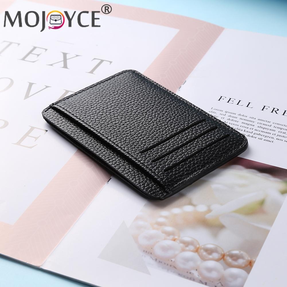 Small Wallet Wallet Casual Leather Card Holder Men PU Litchee Style Vintage Card Holder Women Solid Color Small Wallets