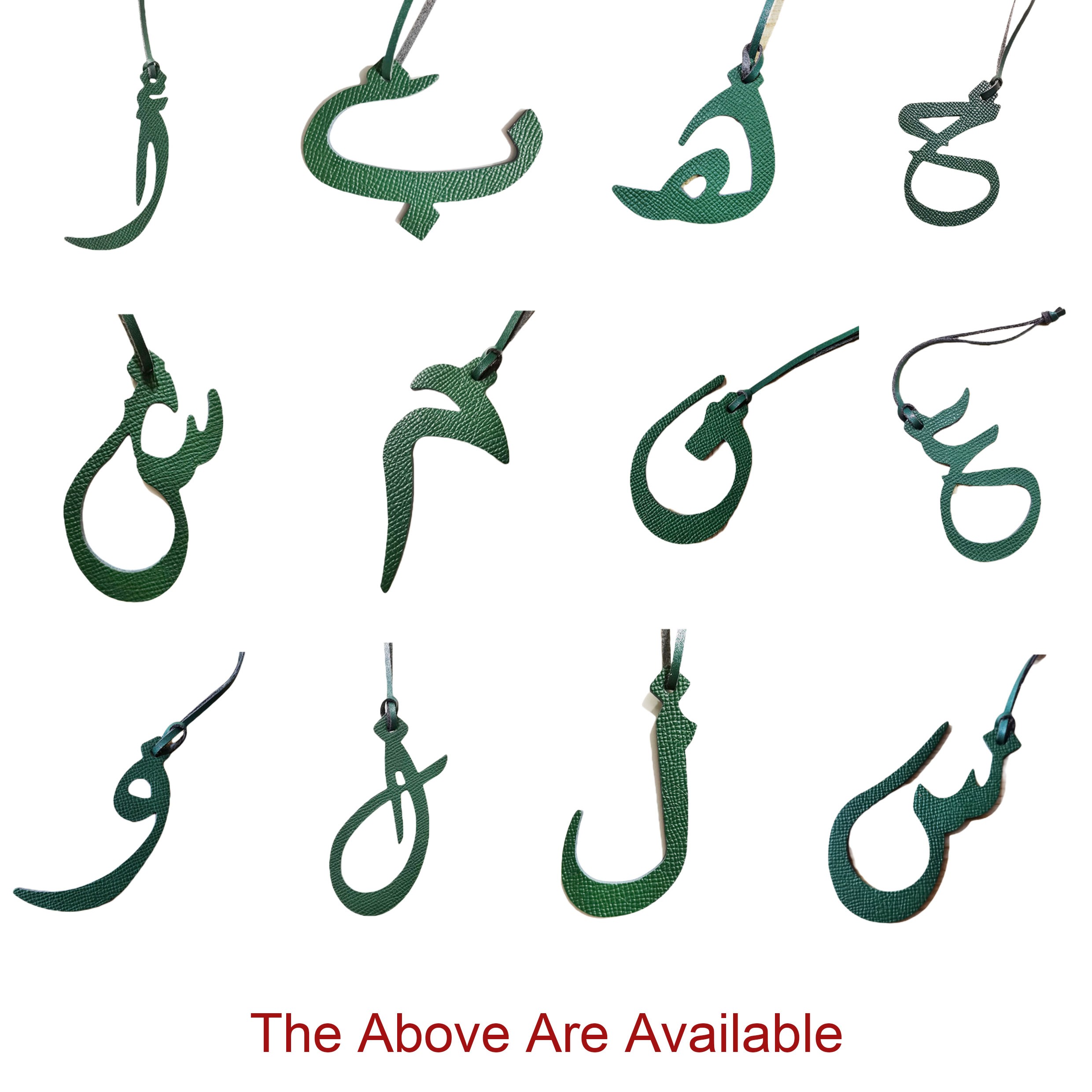 سلسلة مفاتيح بأحرف عربية مخصصة من الجلد الطبيعي للنساء ، حقيبة بحروف عربية ، سحر الأبجدية ، حقيبة جلدية حقيقية للنساء ، قلادة حقيبة يد مزخرفة