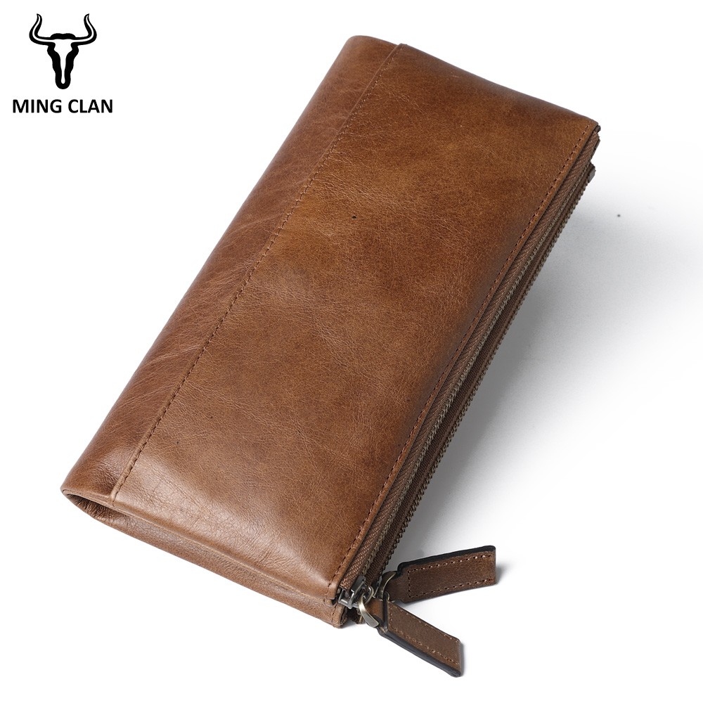 Women Wallet Genuine Leather Female Coin Purse RFID Double Zipper Ladies Long Clutch Bag Credit Card Holder Phone Wallets Woman