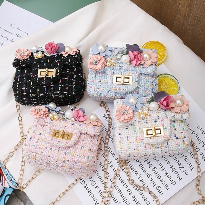 Fashion Cute Girl Shoulder Messenger Bag Children Crossbody Chain Handbag Kid Girl Bags Princess Cross Body Bags Purse