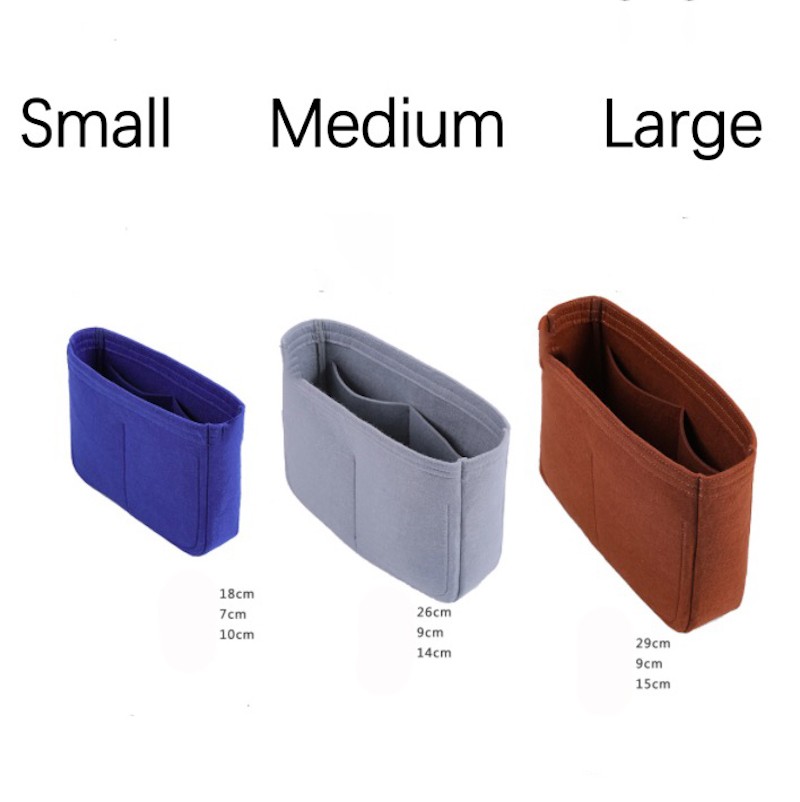 Gabriel organizer bag. e Hobo / Small, Medium and Large / Indoor, Handmade Felt 3mm (20 Colors)