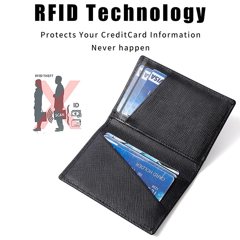 Rfid Genuine Leather Bank Credit Card Holder Protector Macsafe Card Wallet Card Holder Slim Case Wallet For Man Port Cart