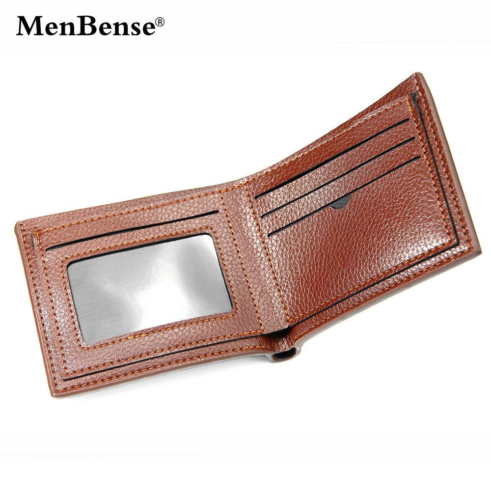 2022 Casual Men Wallets Short Card Holder Photo Holder Casual Style Male Wallets Luxury Men Purses PU Leather Wallet for Men