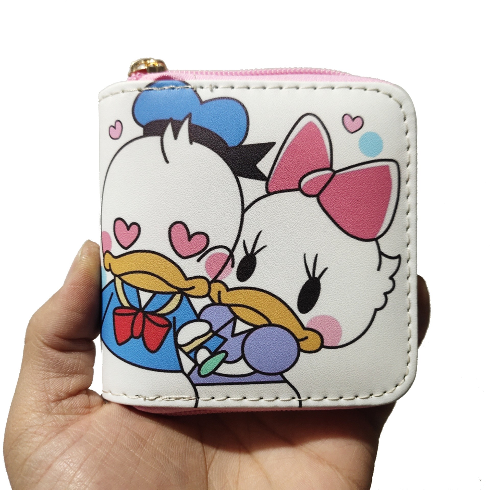 Disney 2022 New Mickey Fashion Women Wallet Short Women Coin Purse PU Zipper Multi Card Slot High Quality Student Walletg