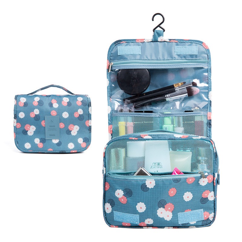 Waterproof Nylon Zipper Travel Bag For Men Women Cosmetic Bag Toiletry Set Bathroom Unisex