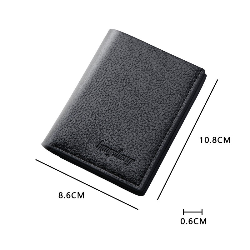 Men's Short Wallet Men Vertical Thin Wallet USD Driver's License Wallet Small Wallet