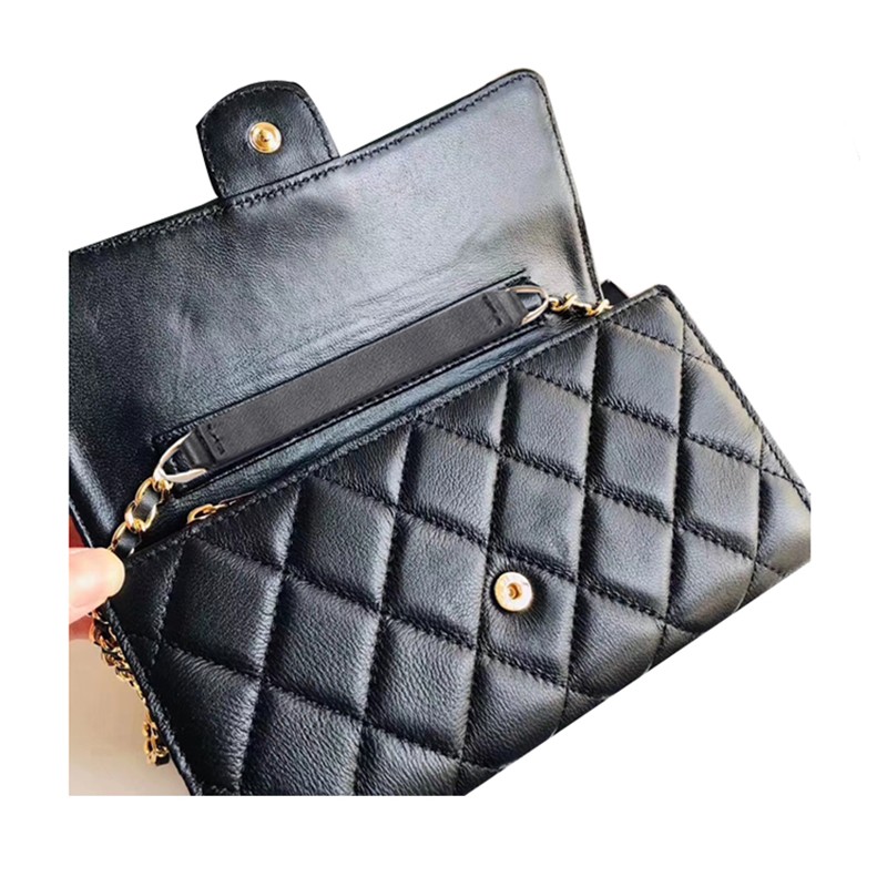 9.5cm 18.5cm Leather Fit Conversion Bag BAMADER Punch-Free Convertible Women Bags Change Purse Chain Leather Bag Accessories