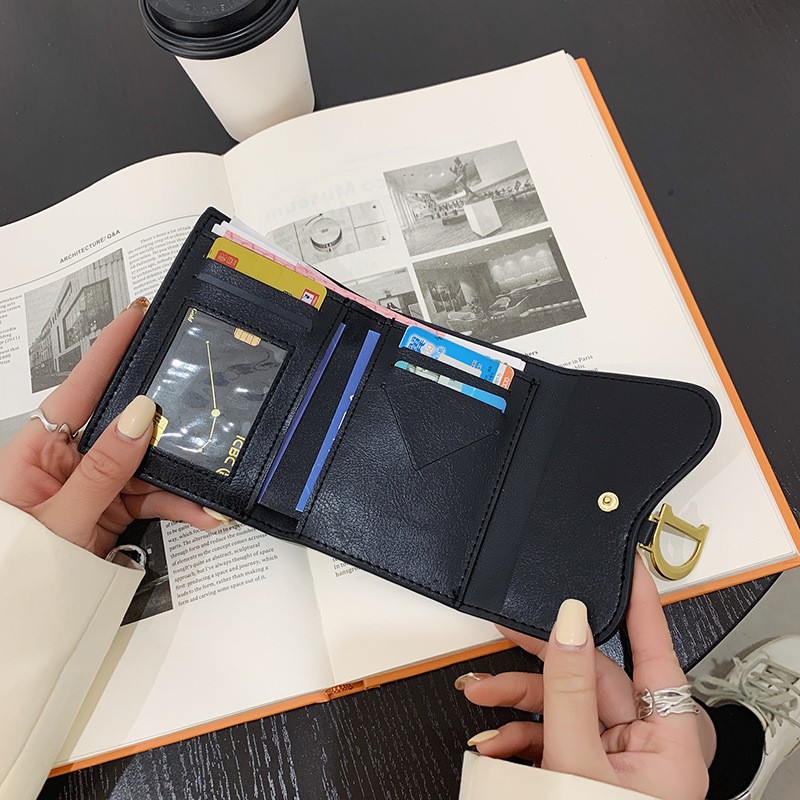 Small Wallets Fashion Brand Leather Wallet Women Ladies Card Bag For Women Clutch Women Female Purse Money Clip Purse Card Holder