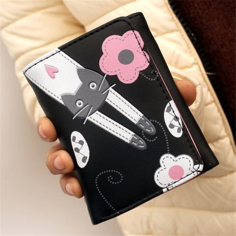 Women Wallet Cute Coin Purse Girl Clutch Small Wallet Change Purse Ladies PU Leather Card Holder