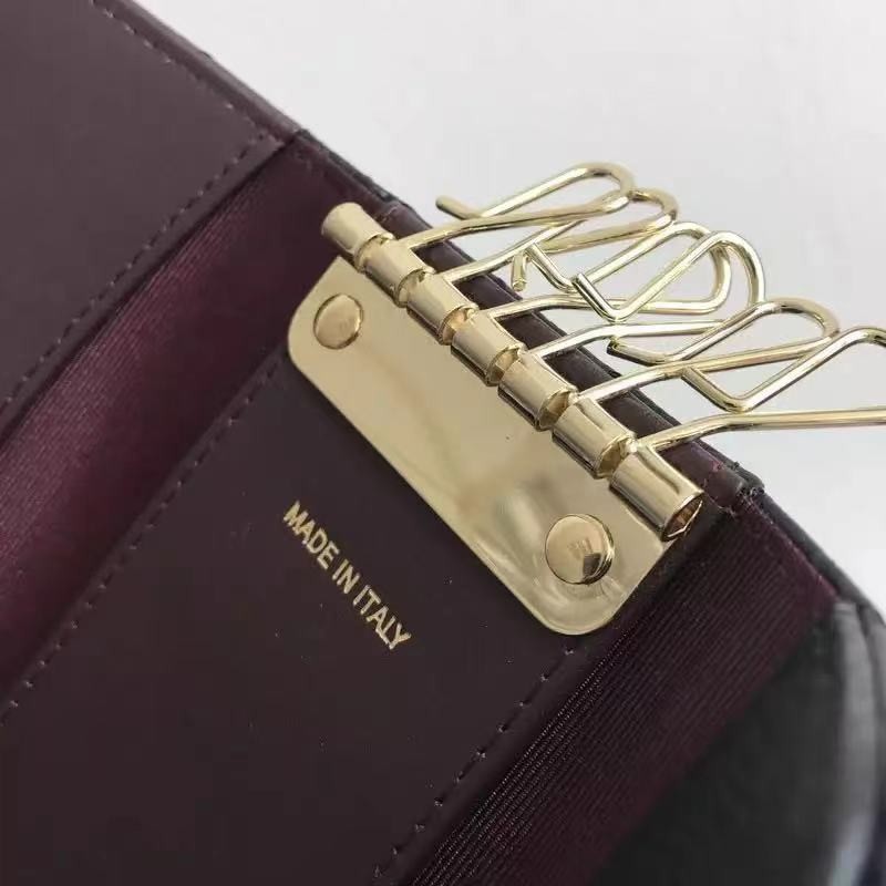 Luxury Brand Leather Ladies Keychain Male Sheepskin Storage Bag Cowhide Card Case Caviar Key Case Classic Key Housekeeper
