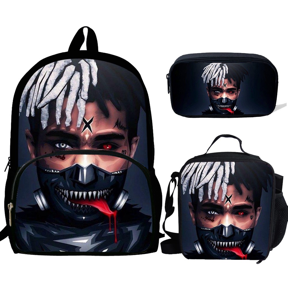 3pcs Mochila xxxtection Print Backpack For Boys Girls School Bags Kids Warterproof Pattern BookBag Kids School Bag Pack