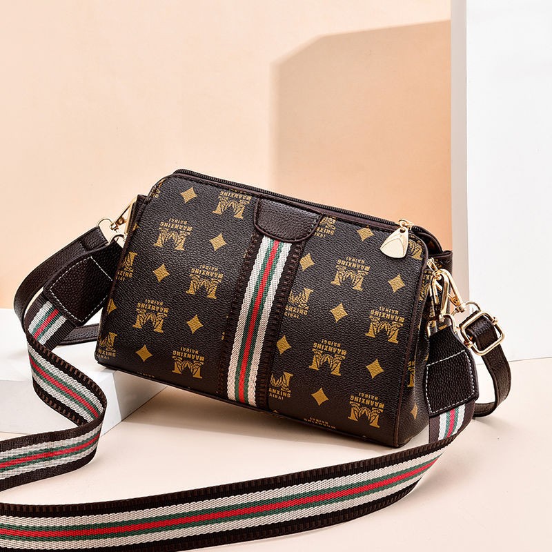 2021 new style shoulder bag fashion print all-match large capacity mini bag brand design lightweight broadband messenger bag