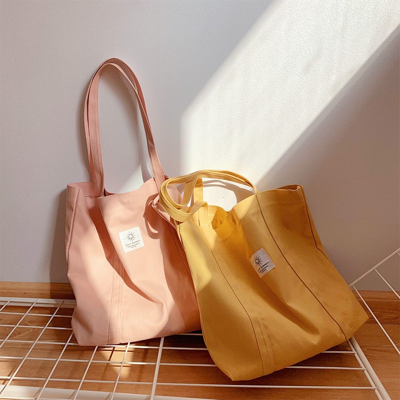 Canvas Purses and Handbag Shoulder Bags for Women 2020 Casual Fashion Girls Shopper Phone Bag Wholesale Shopping Large Wallet