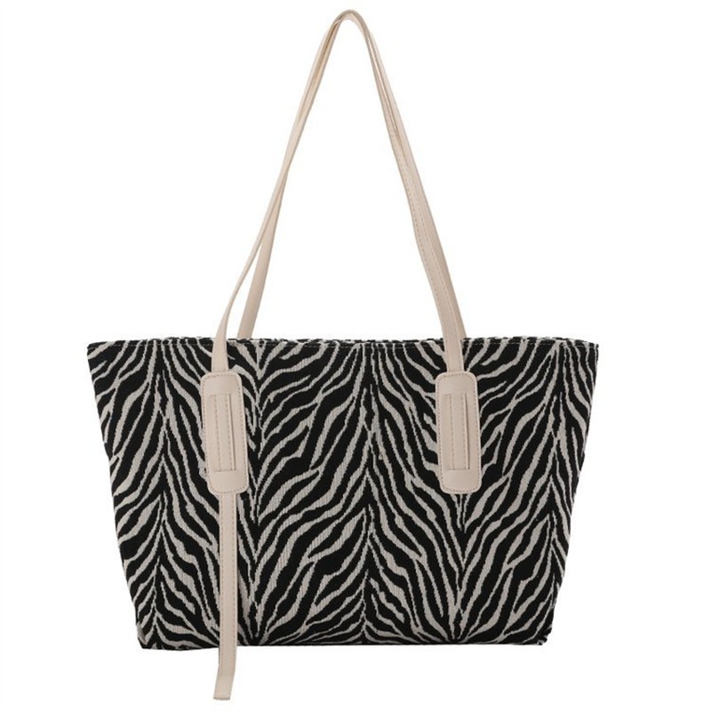 2022 Fashion Women Handbag Tote Bag Large Large Capacity Zebra Print Fror Shopping Bag Female Casual Shoulder Crossbody Bags