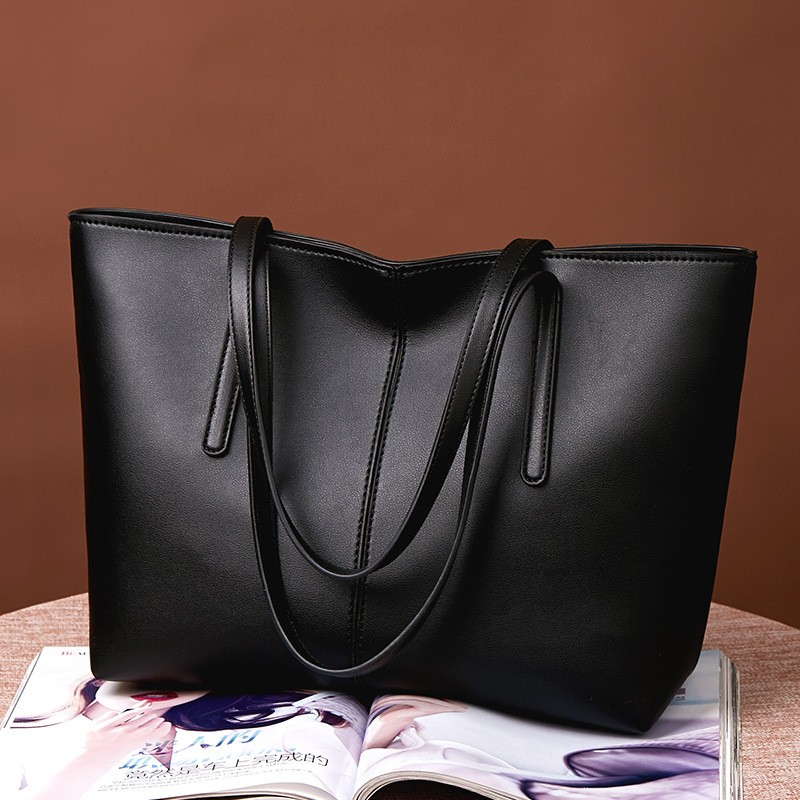 Women's luxury PU leather handbag, shoulder bag, large tote bag, 2021