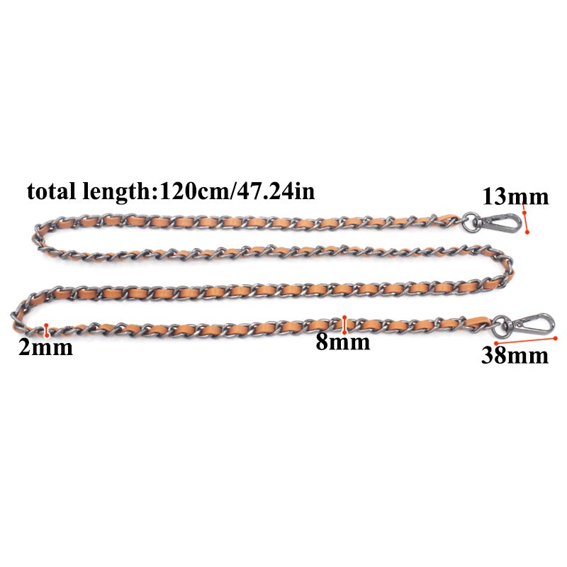 7 Color DIY Replacement Bag Chain Bag Hardware Accessories Handbag Accessories Alloy Metal Bag Chain Belt Shoulder Bag Strap