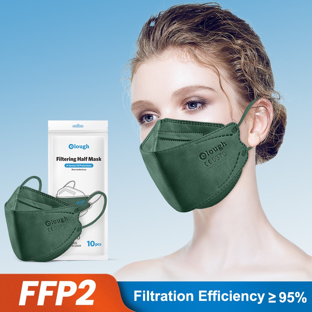 Elough FFP2 Mascarillas Colores Masks 4 Ply Fish Protection ffp2mascarillas Adult Masks FP2 FFP3 FFP 2 Certified Masks