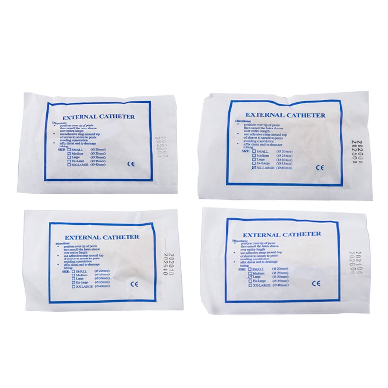 5pcs Male External Catheter Disposable Urine Collector Latex Urine Bag CE FDA