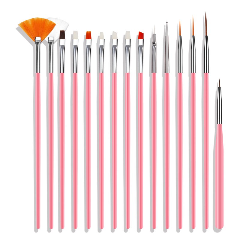 nail brush set manicure gel brush for nail stickers manicure brush liquid powder tool acrylic carving brush gel liner brush set