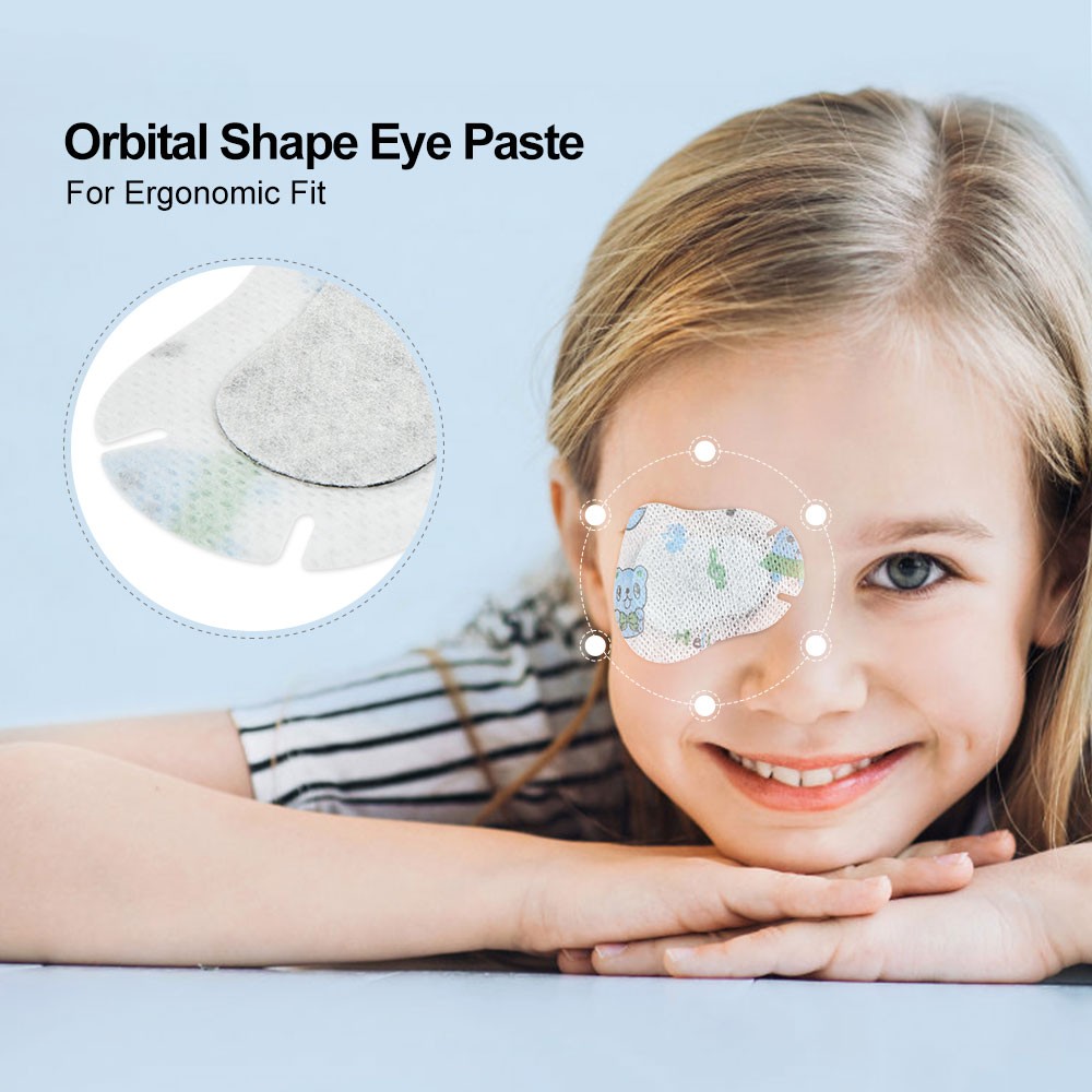 50pcs/box Eye Patches Cartoon Amblyopia Children Disposable Eye Mask Medical Colorful Child Amblyopia Training Eyeshade