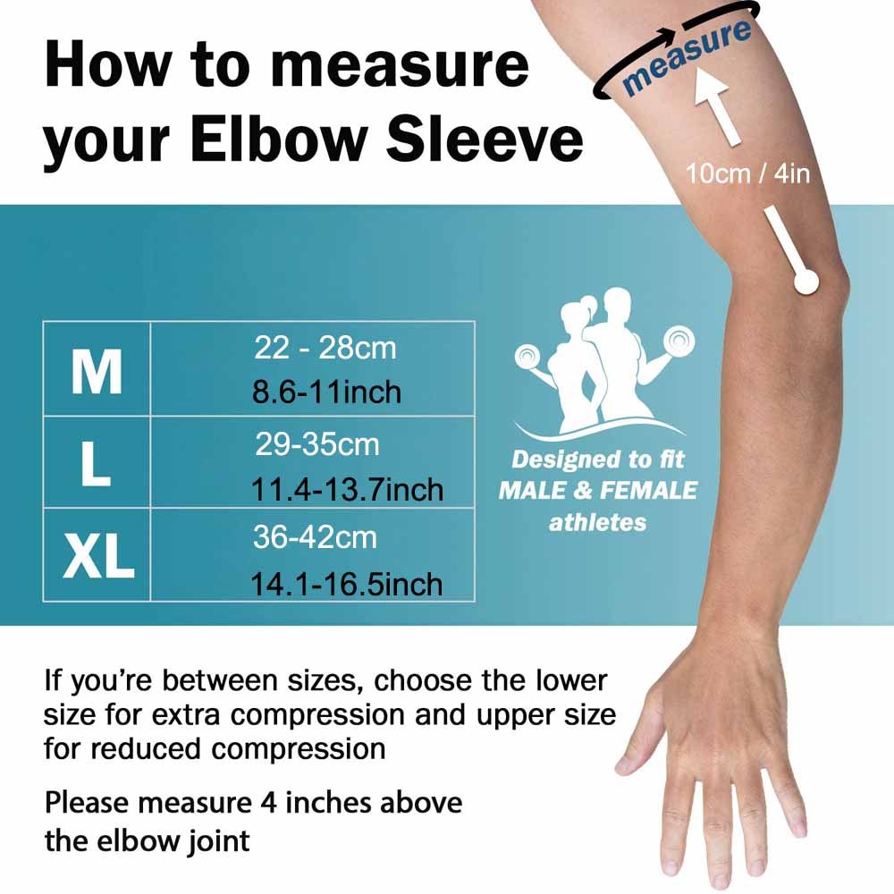 1PC Elbow Brace Fitness Compression Support Sleeve for Tendonitis, Tennis Elbow, Golf Elbow Therapy, Reduce Joint Pain