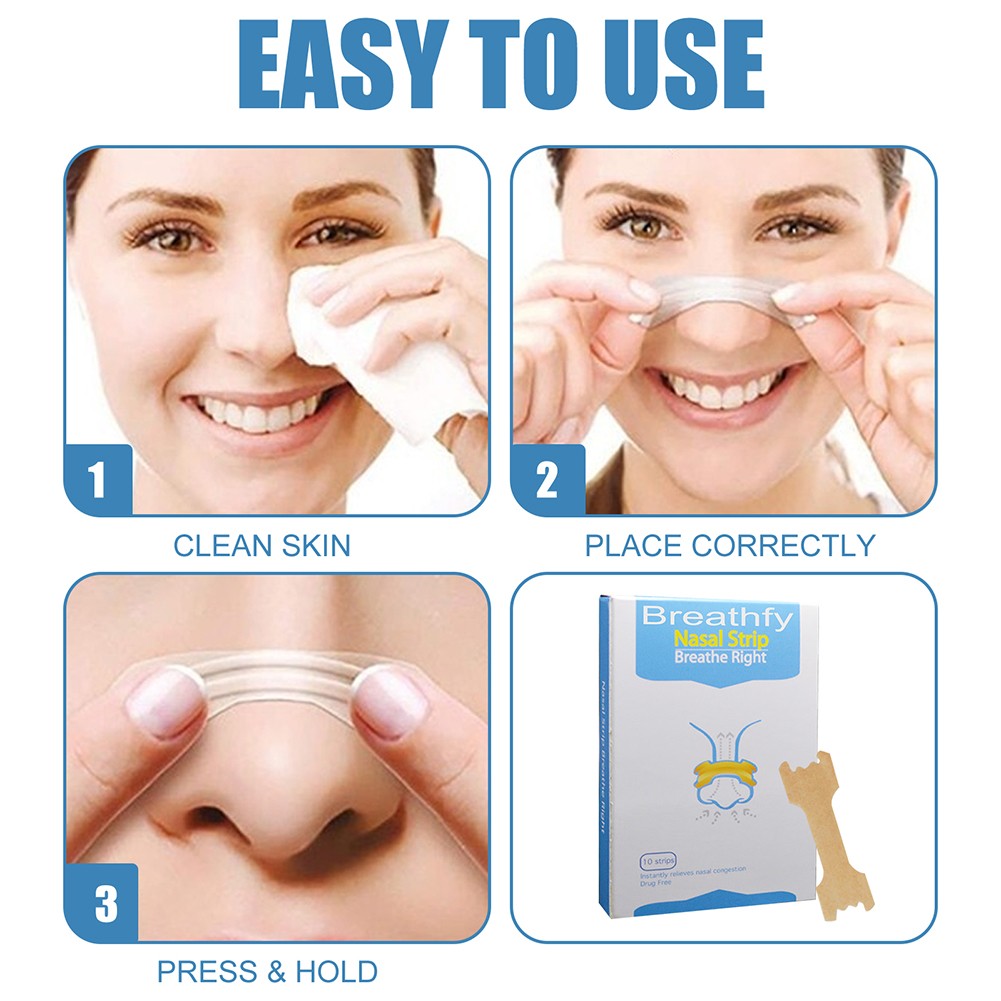 Anti Snoring Congestion Nasal Strips Easier Better Breathe Relief Strips Anti Snoring Congestion Easier Better