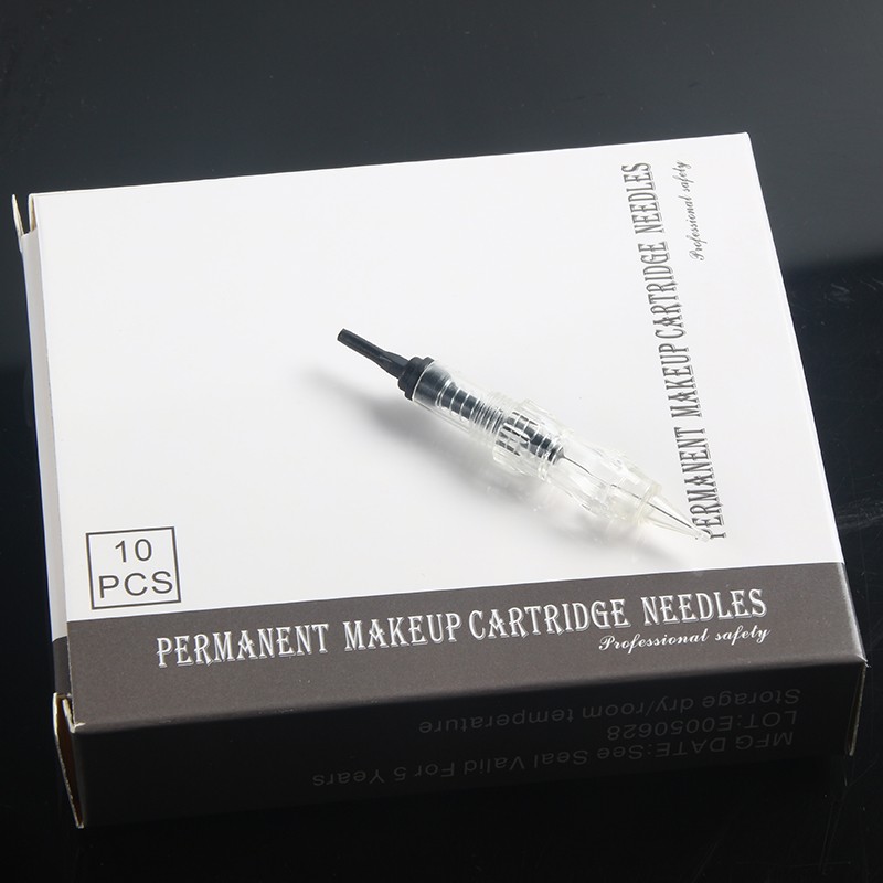 10pcs/box Revolution Permanent Makeup Screw Needle Cartridge 1RL Tattoo Needle Cartridge for Black Pearl Machine Kits