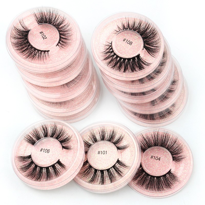 3D False Eyelashes Natural Soft Mink Hair, 4/50/100pcs Set, Wholesale