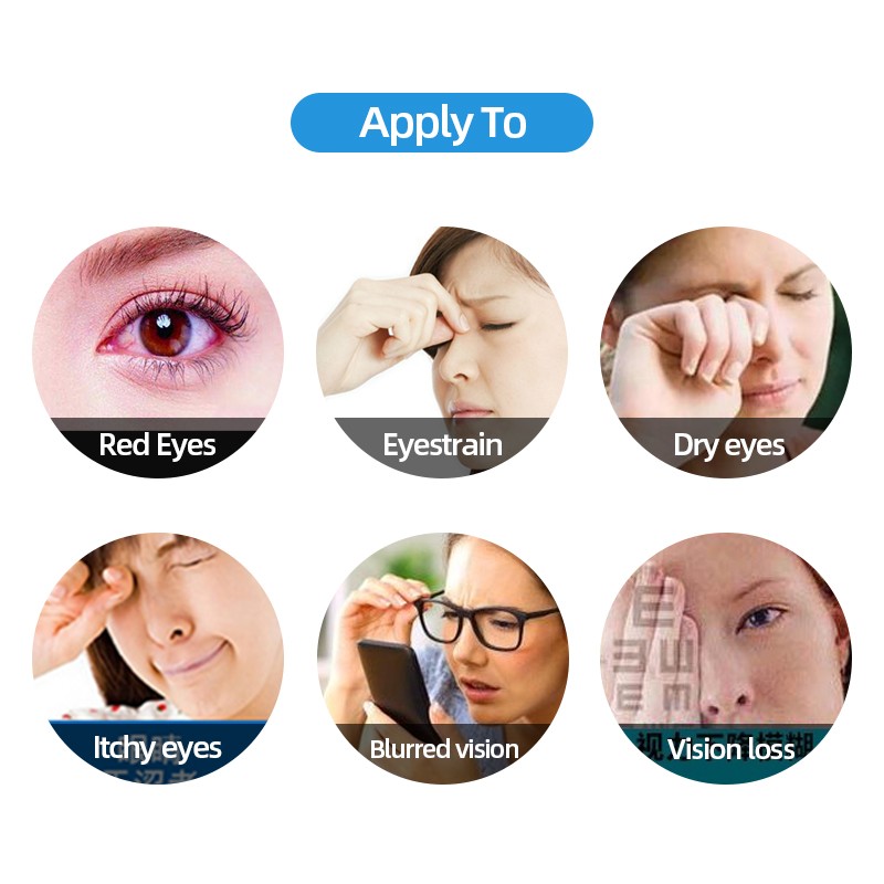 Eye Wash Liquid Care Solution 100ml Suitable for Itchy Blood Dry Eyes Chrysanthemum Vitamin B6 Sodium Hyaluronate