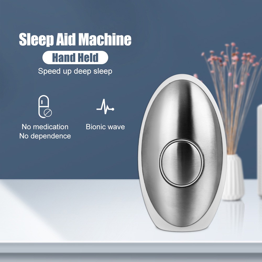 USB Rechargeable Insomnia Relief Microcurrent Sleep Aid Pulse EMS Stimulation Help Fast Deep Sleep Help Anxiety Release