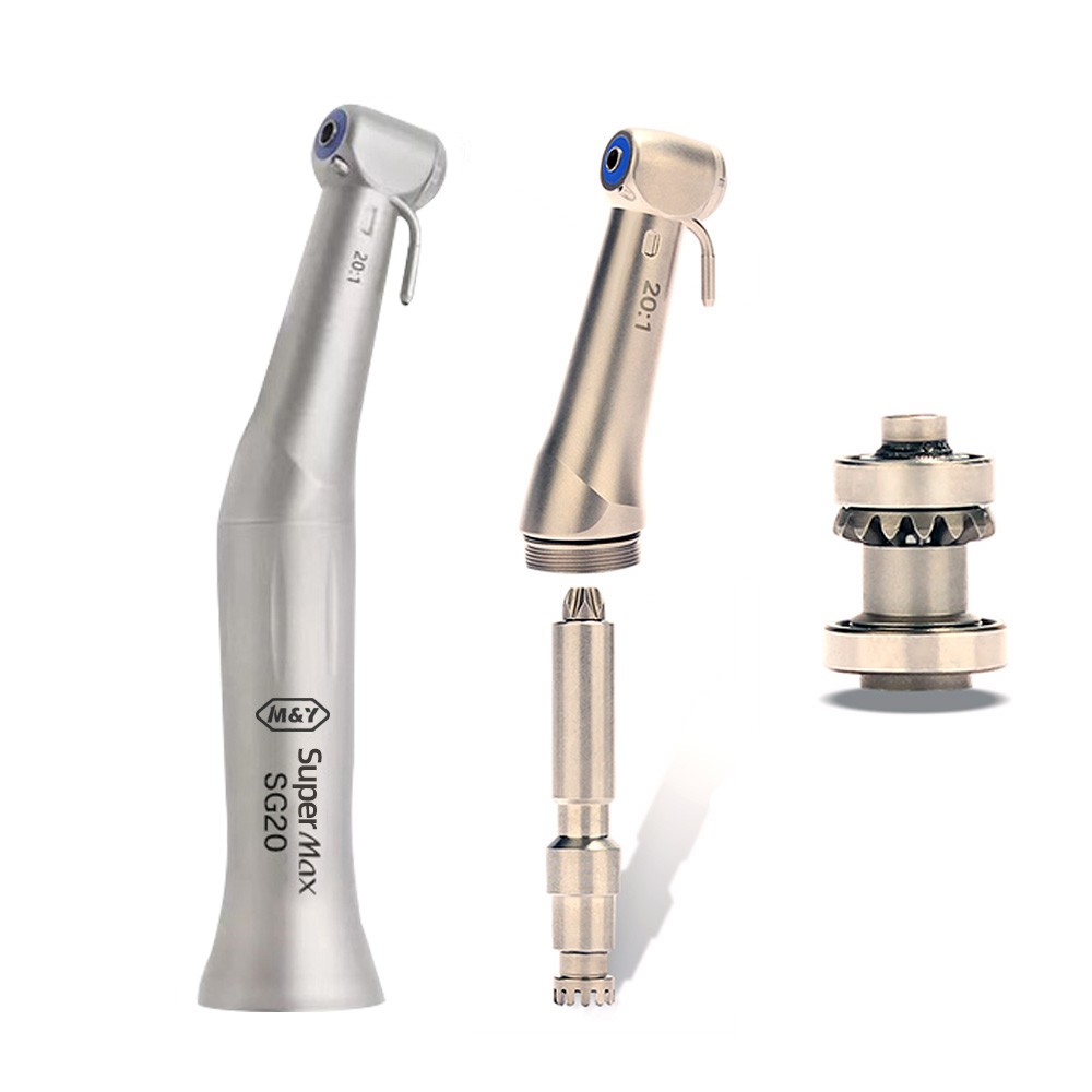 Dental S Max SG20 Implant Surgery Handpiece 20:1 Reduction Contra Angle Low Speed ​​Push Boto Teeth Whitening Pen