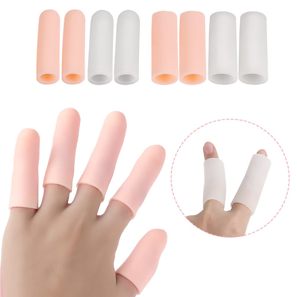 5pcs Silicone Finger Protector Toes Separator Bunion Corrector Soft Gel Straightener Toes Protective Devices Foot Care Tool