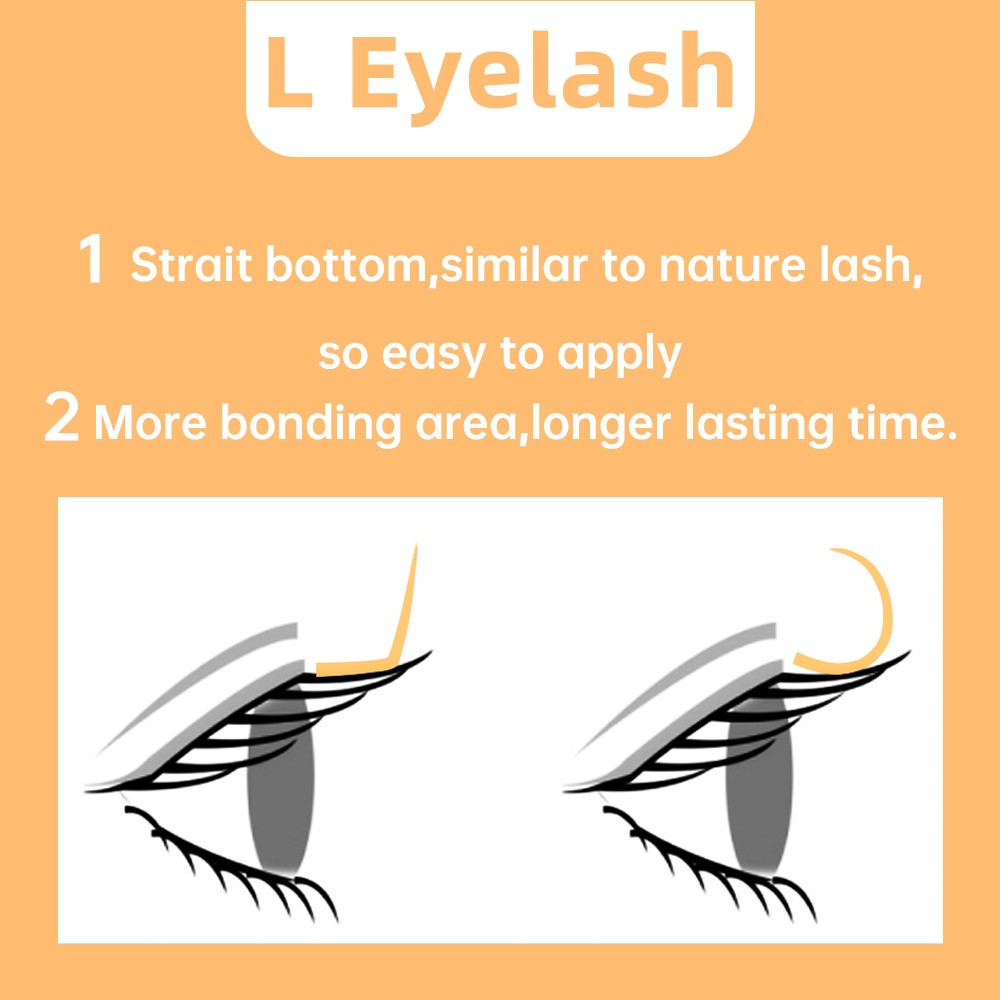 Yilix L Curl Lashes 8-15mm Mix Matte Silk Eyelashes Extension Supplies Individual Eyelashes Lash Eye Lashes Extension Wholesale