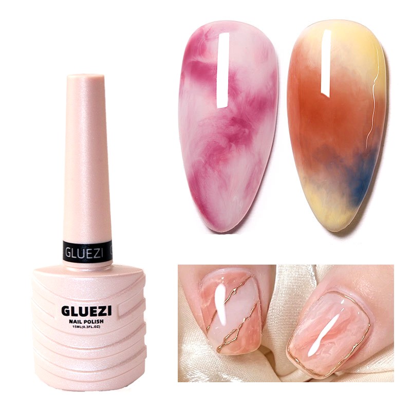 15ml Clear Blossom Gel Nail Polish Gradient Blossoming Smock Effect Watercolor Nail Gel Soak Off UV Functional Nail Gel