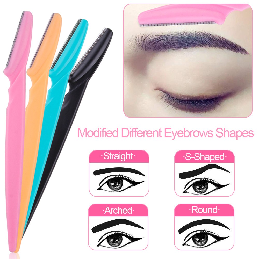 20/40/80pcs Eyebrow Trimmer Safe Blade Shaver Portable Face Eye Hair Removal Cutters Safety Woman Makeup Tool